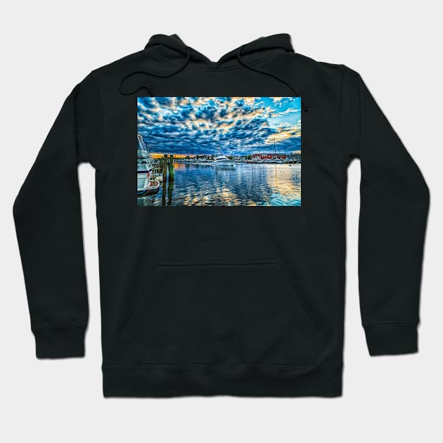 Falmouth Harbor Cape Cod Hoodie by Gestalt Imagery